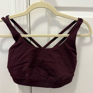 Lululemon Energy Sports Bra Burgundy Size 8